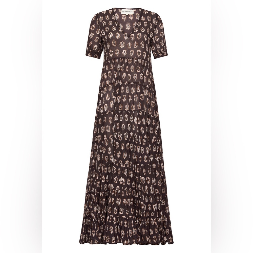 NWT Daughters of India Chaya Maxi Dress - Eggplant, XS